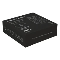VIBRA, light up wireless stereo earbuds, black