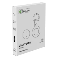 LOCATEPRO, Find-My-Schlüsselanhänger mit Ortungsfunktion, Weiss