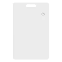 DERAX CARD, find my card, rechargable, white
