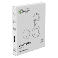 LOCATEPRO, Find-My-Schlüsselanhänger mit Ortungsfunktion, Schwarz
