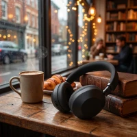 MORRISON, wireless foldable headphones, black