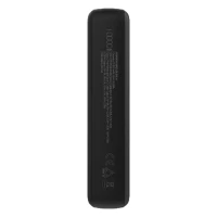 HOPSON 10PD, Powerbank, 10.000 mAh, mit ausziehbarem Kabel, Dunkelgrau