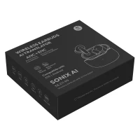 SONIX AI, wireless stereo earbuds, white