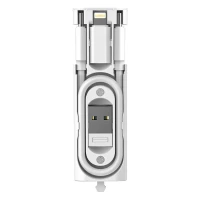 KLASTER, plastic box with adapters, white