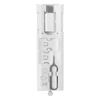 KLASTER, plastic box with adapters, white