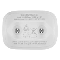 FLUX 20W, Wandladegerät, 20W, Weiss