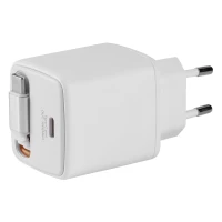 GANT 30W, wall charger with retractable cable, 30w, white
