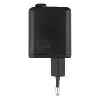 GANT 30W, wall charger with retractable cable, 30w, black