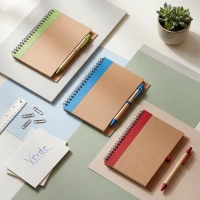 VERDE, notebook with pen, blue