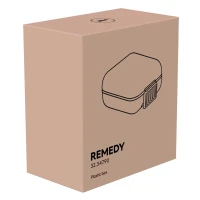 REMEDY, plastic box, white