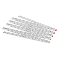BAU, foldable ruler, 2 m, white