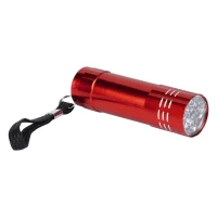 MAJORKA, Taschenlampe (9 LED), Rot
