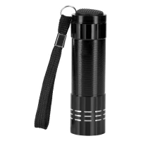 MAJORKA, Taschenlampe (9 LED), Schwarz