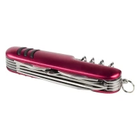 EXPERT, multifunctional knife, 12 functions, red