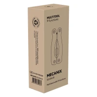 MECANIX, Multifunktionswerkzeug mit 9 Funktionen, Schwarz