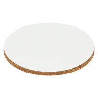 SUBLI WHITE ROUND, sublimation coaster, white