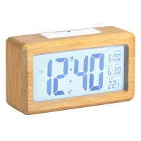DATE, LCD-Tischuhr, Beige