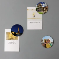 SUBLI MAGNET ROUND, Magnet für Sublimation, Weiss