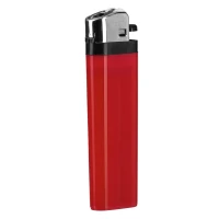 DOMINO, flint lighter, disposable, red