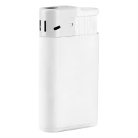 QUATTRO, jet flame electronic lighter white