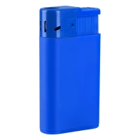 QUATTRO, jet flame electronic lighter royal blue