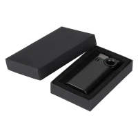 DON, jet flame metal lighter, metallic black