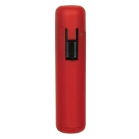 PIXI SOFT, Feuerzeug aus Kunststoff, gummiert, Sturmfeuerzeug, Rot