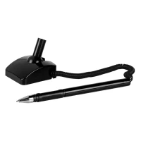 DESK AB, Antibakterieller Kugelschreiber aus Kunststoff mit Standhalterung, Schwarz