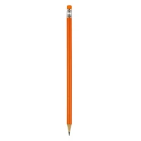 PIGMENT, Holzbleistift HB mit Radiergummi, Orange