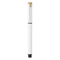 PRISMA, metal ball pen and roller pen set white