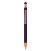 TITANIUM TOUCH GOLD, metal "touch" ball pen, purple
