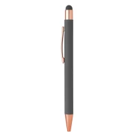 TITANIUM TOUCH GOLD, metal "touch" ball pen, gray