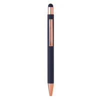 TITANIUM TOUCH GOLD, metal "touch" ball pen, blue