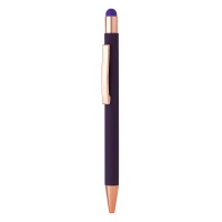 TITANIUM TOUCH GOLD, metal "touch" ball pen, purple