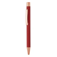 TITANIUM ROSE GOLD, metal ball pen, red