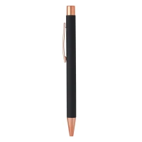 TITANIUM ROSE GOLD, metal ball pen, blue