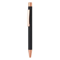 TITANIUM ROSE GOLD, metal ball pen, blue