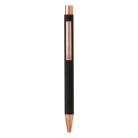 TITANIUM ROSE GOLD, metal ball pen, black