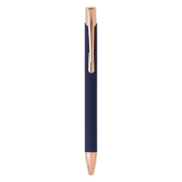 OGGI ROSE GOLD, metal ball pen, blue