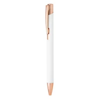 OGGI ROSE GOLD, Kugelschreiber aus Metall, Weiss