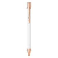 OGGI ROSE GOLD, Kugelschreiber aus Metall, Weiss