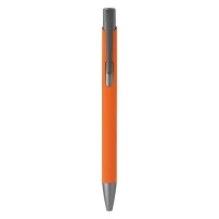 OGGI SOFT GRAY, metal ball pen, orange