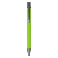 OGGI SOFT GRAY, Kugelschreiber aus Metall, Lime-Grün