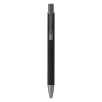 OGGI SOFT GRAY, Kugelschreiber aus Metall, Schwarz