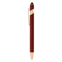 ARMADA GOLD, metal "touch" ball pen, burgundy