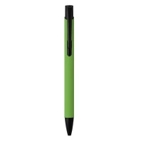 OGGI SOFT BLACK, Kugelschreiber aus Metall, Lime-Grün