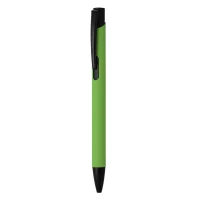 OGGI SOFT BLACK, Kugelschreiber aus Metall, Lime-Grün