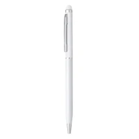 ALBERGO, Kugelschreiber aus Metall mit Touch Stylus Funktion, Weiss