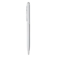 ALBERGO, Kugelschreiber aus Metall mit Touch Stylus Funktion, Silber