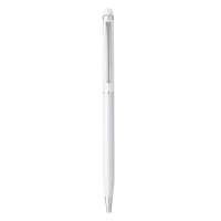 ALBERGO, Kugelschreiber aus Metall mit Touch Stylus Funktion, Weiss